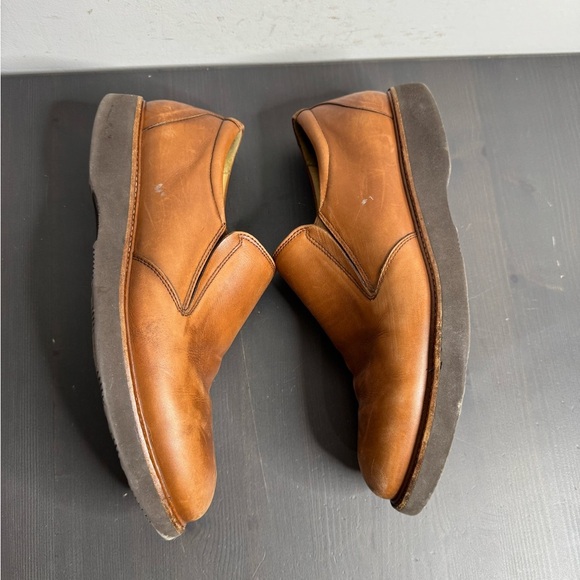 Samuel Hubbard Men’s Frequent Traveler Whisky Leather Slip-On Loafer Shoe - Picture 2 of 5